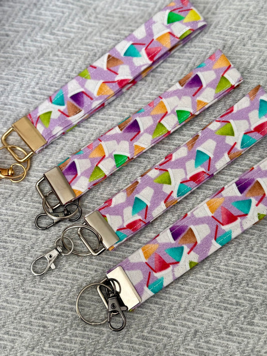 Piragua Print Wristlet Keychain