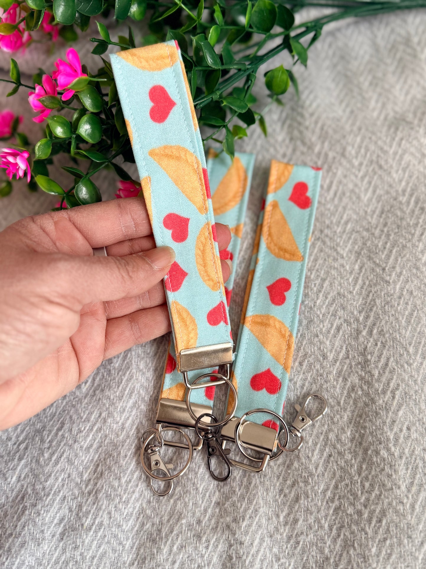 Print Wristlet Keychain - Empanadilla