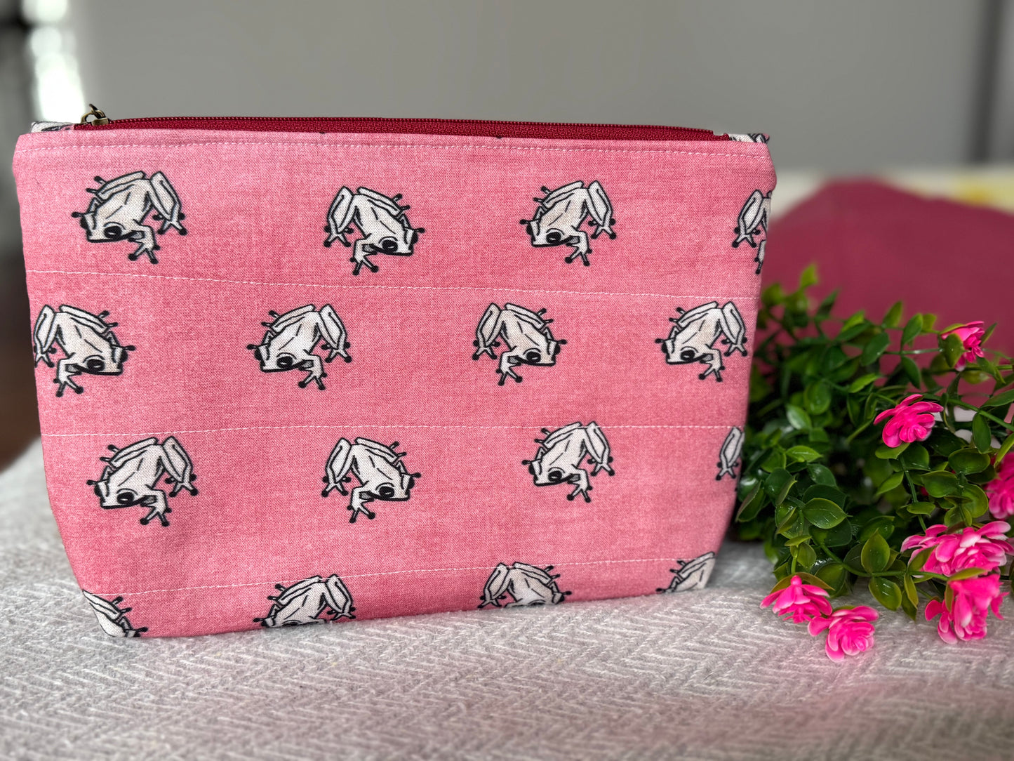 Handmade Pouch Coqui – Rose (Medium)